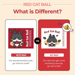 Alternative view of JAYU PET Red Cat Ball [W/O Bell Version] - Handmade Silvervine Cat Toy with Catnip, Interactive Matatabi Ball for Indoor Cats & Kittens, Feline Play Toy & Gift (2.7 inch)