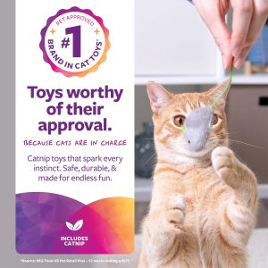 Alternative view of SmartyKat Skitter Critters Value Pack Catnip Cat Toys - Gray/Cream, Set of 10