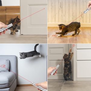 Alternative view of TBTeek Cat Toys, Rechargeable, 3 Light Modes & 5 Fun Patterns, Portable Interactive Kitten Pet Dog Cat Mouse Toy for Fun Chase Play Exercise