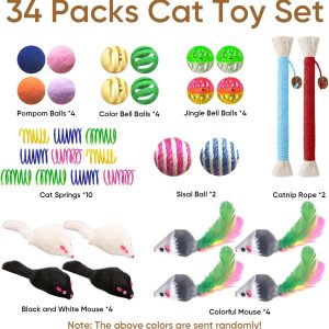 Alternative view of Cat Toys for Indoor Cats, 34 Pack Interactive Cat Toy Set for Kitten